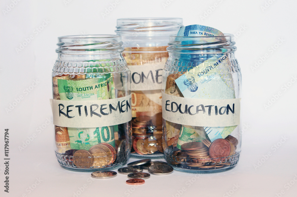 South African Money Savings Jar